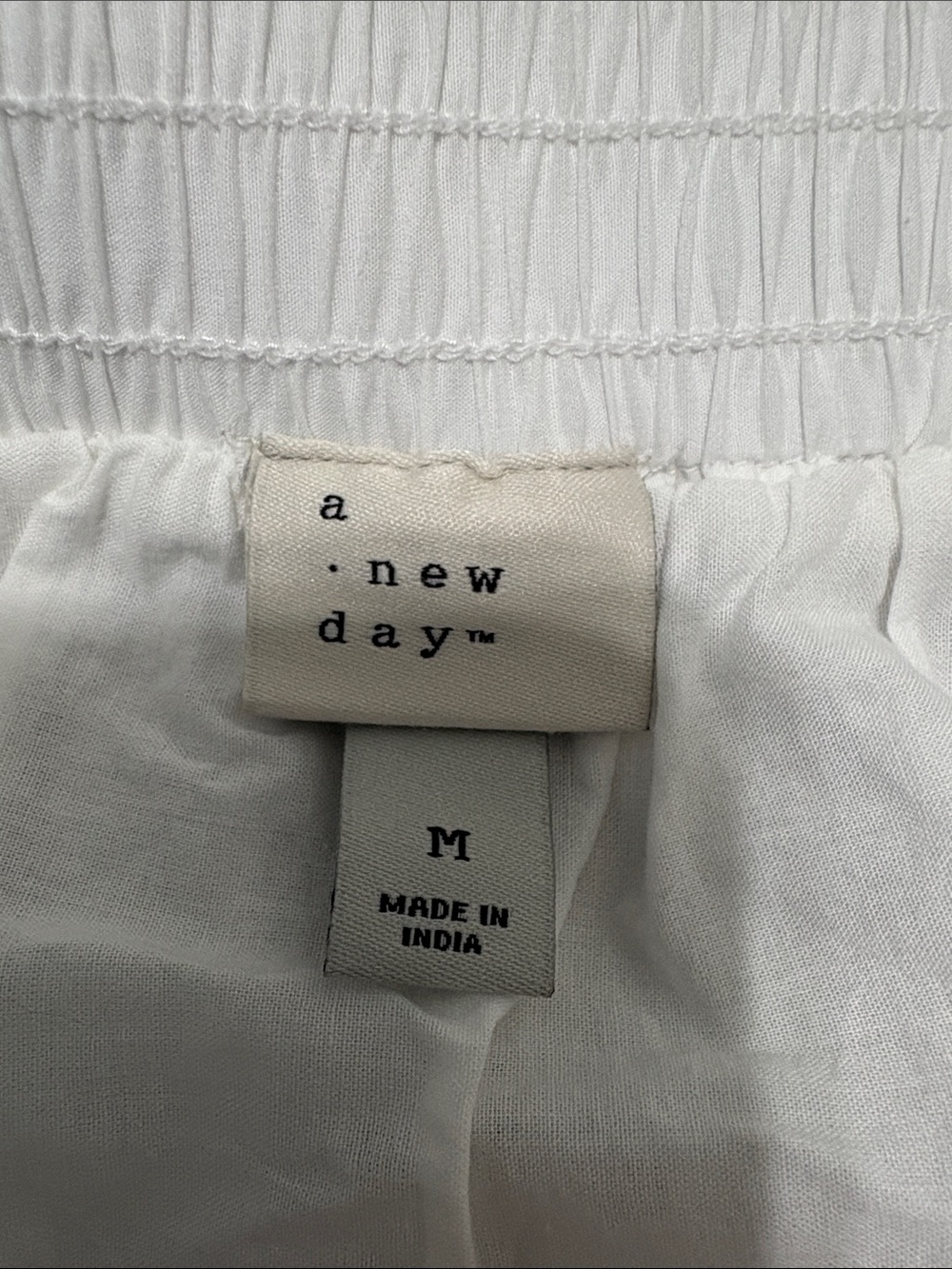 A New Day Poplin Cotton White Eyelet Maxi Skirt Size Medium - Picture 5 of 8